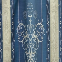 Дизајн на „Луксузен дизајн на чипка на сина“ модерна и современа панел за завеси