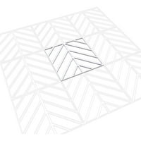 Ekena Millwork 3 8 W 3 8 H 3 8 T Средна Genенова Декоративни fretидни панели во архитектонско одделение ПВЦ