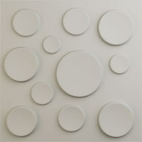 Ekena Millwork 5 8 W 5 8 H COSMO ENDURAWALL Декоративен 3Д wallиден панел, Ultracover Satin Blossom White