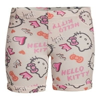 Деца од Garanimals Girls Hello Kitty Print Bermuda Shorts, големини 4-10