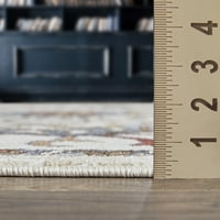 LOMAKNOTI ALSBROOKE Zailorn 8 '10' Ориентален затворен полипропилен област килим со килим беж
