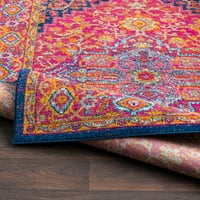 Уметнички ткајачи Килбурн Гарнет Традиционален 9 '12'6 Област килим