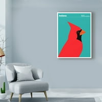 Трговска марка ликовна уметност „Индијана птица кардинал“ платно уметност по печатена колекција - уметник