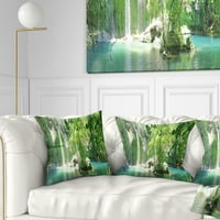 Дизајнрт Курсунлу водопади Анталија - Перница за фотографирање на пејзаж - 16х16