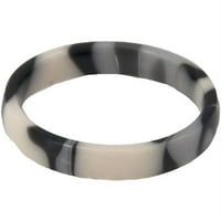 Полу-рунда црно-бел прстен за стабилно прстен