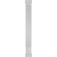 Ekena Millwork 8 W 9'H Craftsman Classic Square Non-Tapered Gilcrest Fretwork Column W Prairie Capital & Prairie