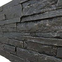 Екена Милхаурд 49 W 1 2 H 1 4 D Acadia Legled Steged Stone, Stonewall Fau Steinding Panel, Dark River
