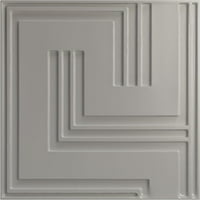 Ekena Millwork 5 8 W 5 8 H Геометриски ендурал декоративен 3Д wallиден панел, Универзална старосна метална