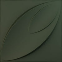 Ekena Millwork 5 8 W 5 8 H Iris Endurawall Декоративен 3Д wallиден панел, Ultracover Satin Hunt Club Green