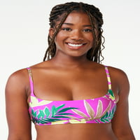 Loveубов и спортски Shimmer Shimmer Printed Bralette Bikini Top