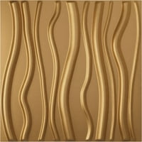 Ekena Millwork 5 8 W 5 8 H acksексон Ендурал Декоративен 3Д wallиден панел, светло палто злато