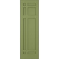 Екена Мил работник 18 W 35 H TRUE FIT PVC SAN HUAN CAPISTRANO MISSION Style FIXED MONTING SULTERS, MOSS GREEN