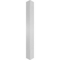 Ekena Millwork 10 W 8'H Craftsman Classic Square Non-Tapered Manchester Fretwork Column W Tuscan Capital &