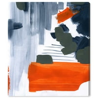 Винвуд Студио Апстрактна wallидна уметност платно ја отпечати „Мурала“ боја - црвена, сина боја