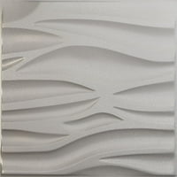 Ekena Millwork 5 8 W 5 8 H Serina Endurawall Декоративен 3Д wallиден панел, текстура металик сребро