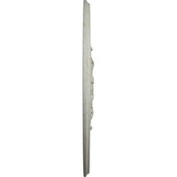 Ekena Millwork 26 OD 1 8 ID 1 2 P Традиционален со лисја од лисја таванот медалјон, тенџере со рачно насликан сад од крем крем