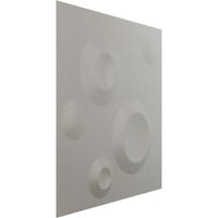 Ekena Millwork 5 8 W 5 8 H COLE ENDURAWALL Декоративен 3Д wallиден панел, текстурирано метално сребро