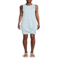 Основен фустан без ракави без ракави на женски Como Blu со функционални детали за странични детали