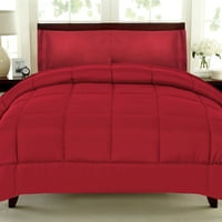 Луксузен кревет-во-торба надолу алтернативен утешител и сет на листови-Бургундија-Близнак XL