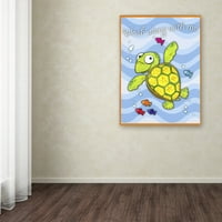 Заштитена марка ликовна уметност морско желка платно уметност од ennенифер Нилсон