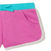 Garanimals Baby & Toddler Girls Dolphin Shorts Multipack, 4-пакувања, големини 12M-5T