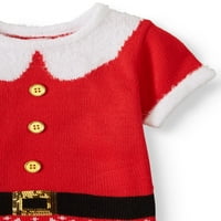 Одморот време на малите девојчиња и големите девојки за Божиќни празници за џемпер