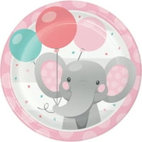 Волшебни плочи за десерти за девојчиња од слонови, сметајте ги гостите
