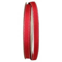 Reliant Ribbon Grosgrain Цела прилика Црвена седло полиестерска лента, 1800 0,62